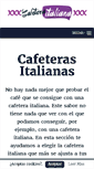 Mobile Screenshot of cafeteraitaliana.com