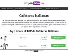 Tablet Screenshot of cafeteraitaliana.com